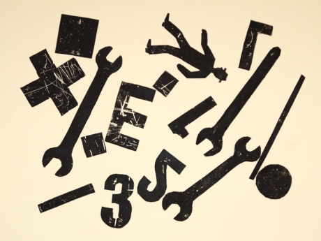 without title / 2014 / lino print / 42x29,7 